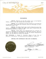 City Proclamation for City Historian